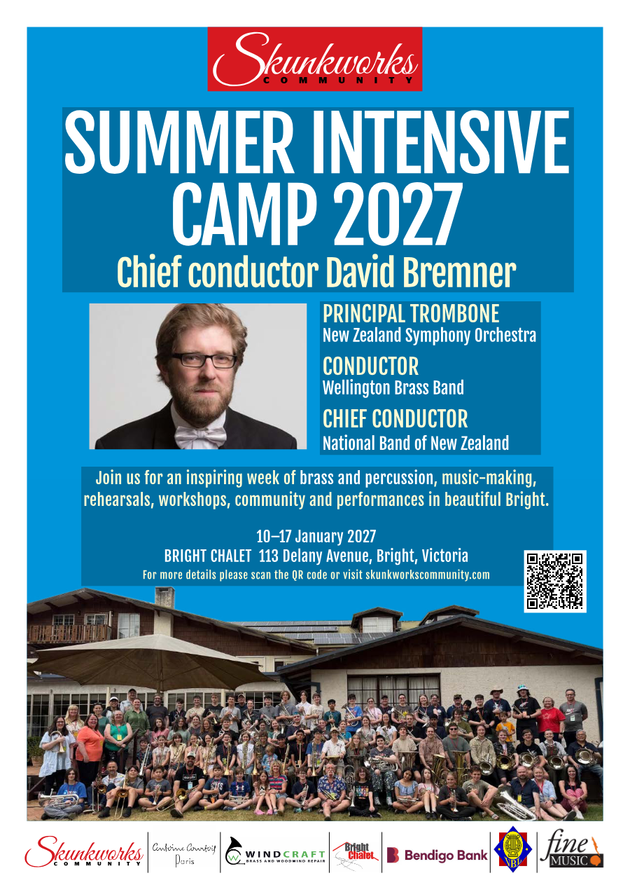 Bright Brass and Percussion Summer Intensive 2027 poster